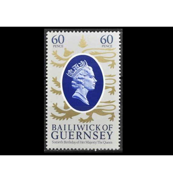 Гернси 1986 г. "Портрет королевы Елизаветы II"
