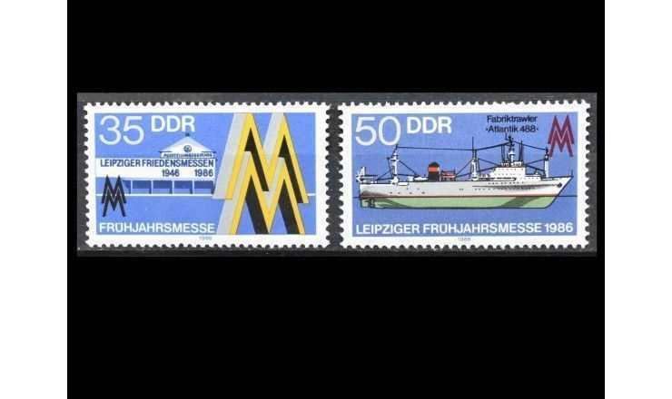 ГДР 1986 г. "Весенняя ярмарка в Лейпциге"