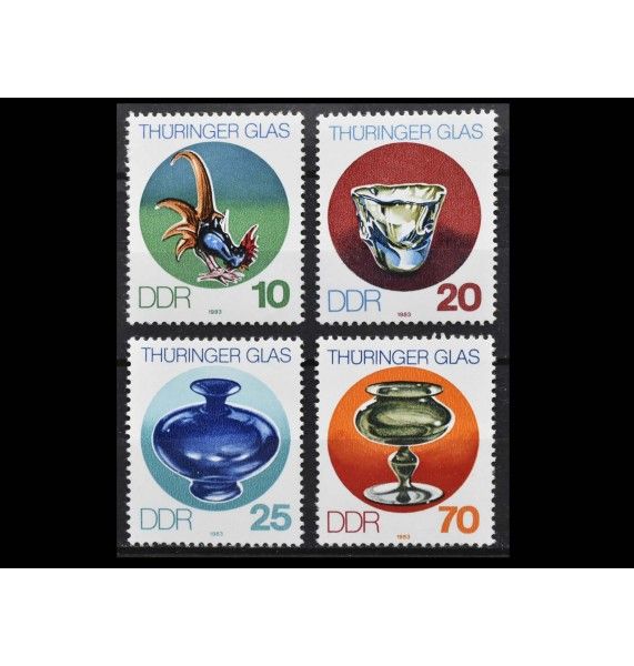 ГДР 1983 г. "Тюрингское стекло"
