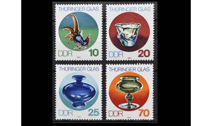 ГДР 1983 г. "Тюрингское стекло"