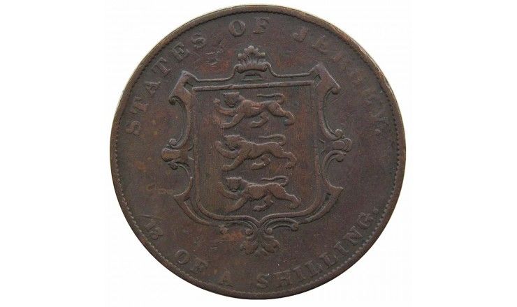 Джерси 1/13 шиллинга 1844 г. Джерси 1/13 шиллинга 1844 г.