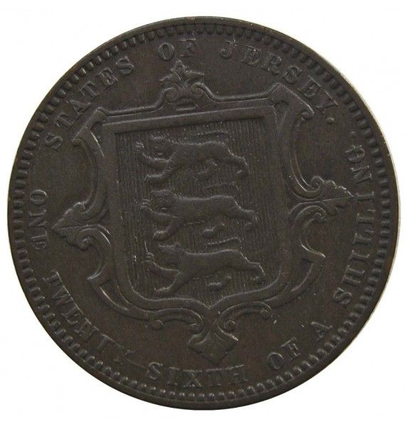 Джерси 1/26 шиллинга 1866 г.