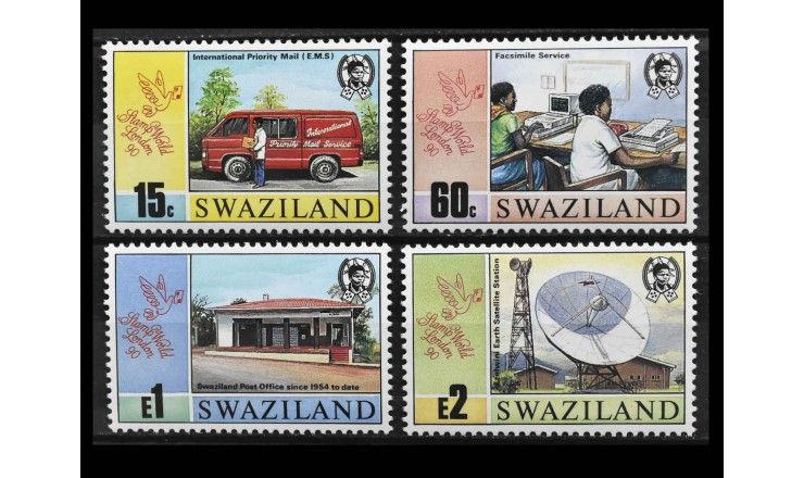 Свазиленд 1990 г. "Филателистическая выставка  Stamp World London '90" Свазиленд 1990 г. "Филателистическая выставка  Stamp World London '90"