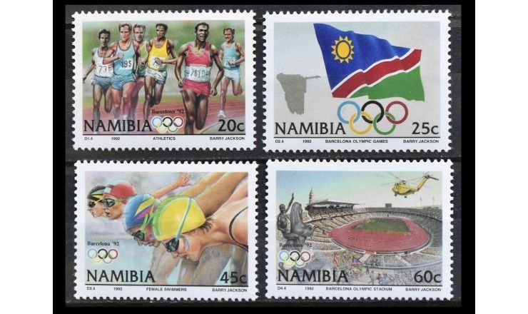 Намибия 1992 г. "Летние Олимпийские игры 1992 года в Барселоне"