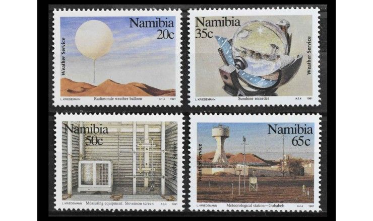 Намибия 1991 г. "Метеорологические службы"