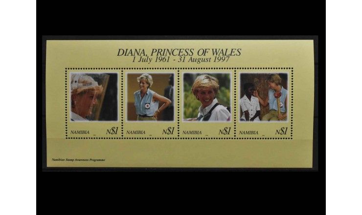 Намибия 1998 г. "Диана, принцесса Уэльская"