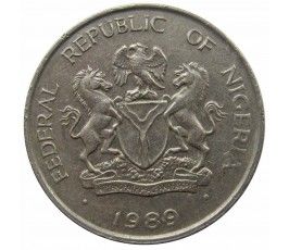 Нигерия 10 кобо 1989 г.