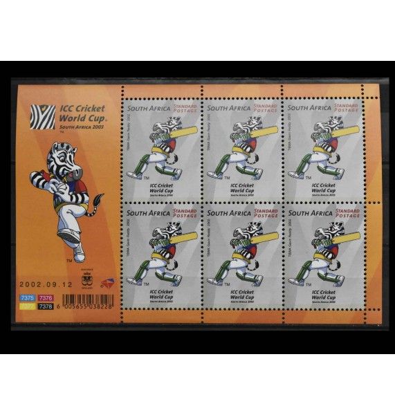 ЮАР 2002 г. "Чемпионат мира по крикету"