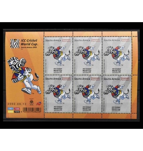 ЮАР 2002 г. "Чемпионат мира по крикету"