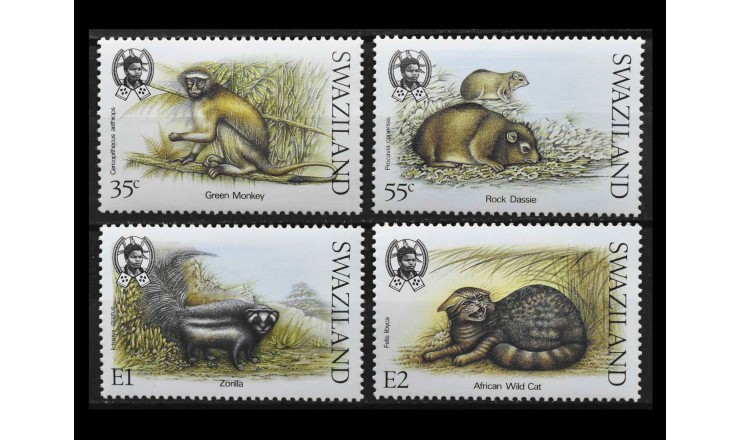 Свазиленд 1989 г. "Мелкие млекопитающие"