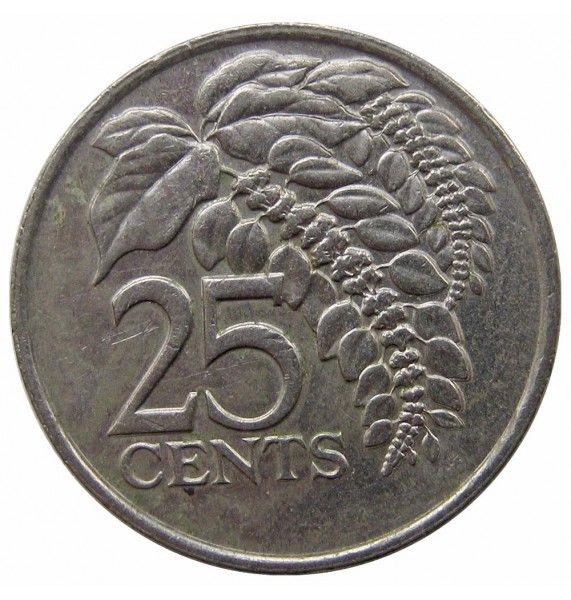 Тринидад и Тобаго 25 центов 1993 г.