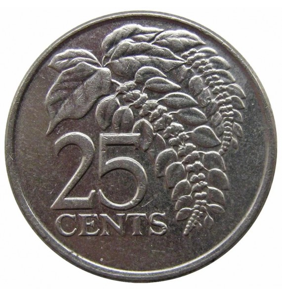 Тринидад и Тобаго 25 центов 2007 г.