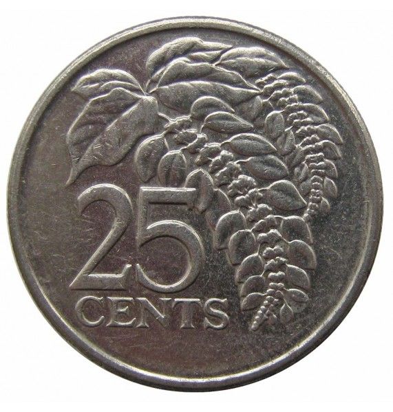 Тринидад и Тобаго 25 центов 2007 г.