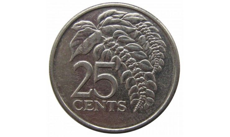 Тринидад и Тобаго 25 центов 2007 г. Тринидад и Тобаго 25 центов 2007 г.