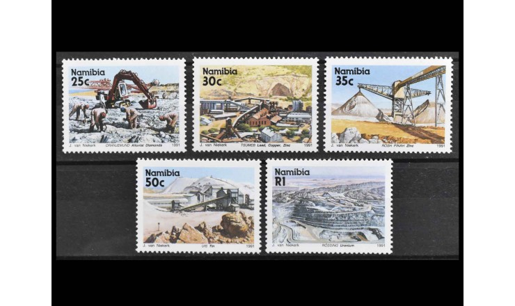 Намибия 1991 г. "Алмазный рудник в Ораньемунде"