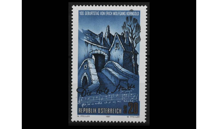 Австрия 1997 г. "Эрих Вольфганг Корнгольд, 100-летие со дня рождения" 