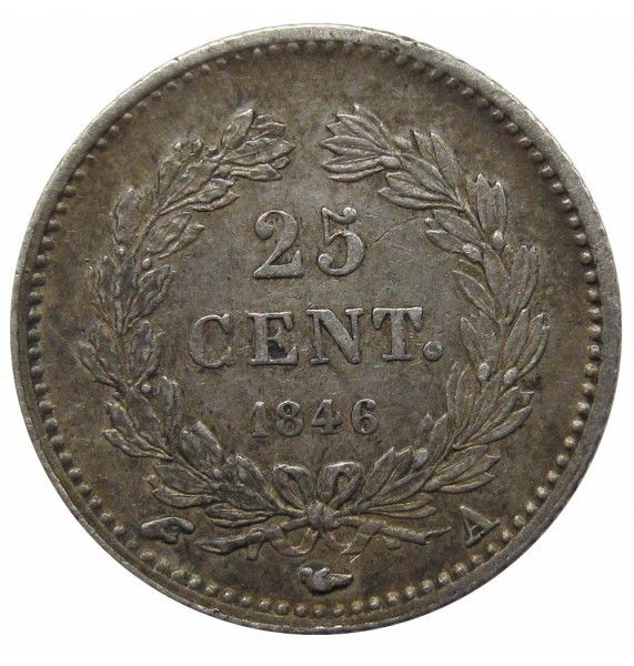Франция 25 сантимов 1846 г. A Франция 25 сантимов 1846 г. A