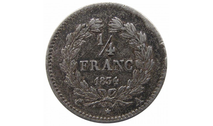 Франция 1/4 франка 1834 г. А