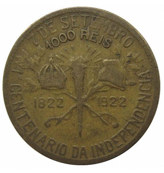 Бразилия 1000 рейс 1922 г. (100 лет независимости Бразилии)