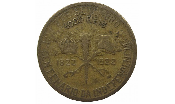 Бразилия 1000 рейс 1922 г. (100 лет независимости Бразилии)