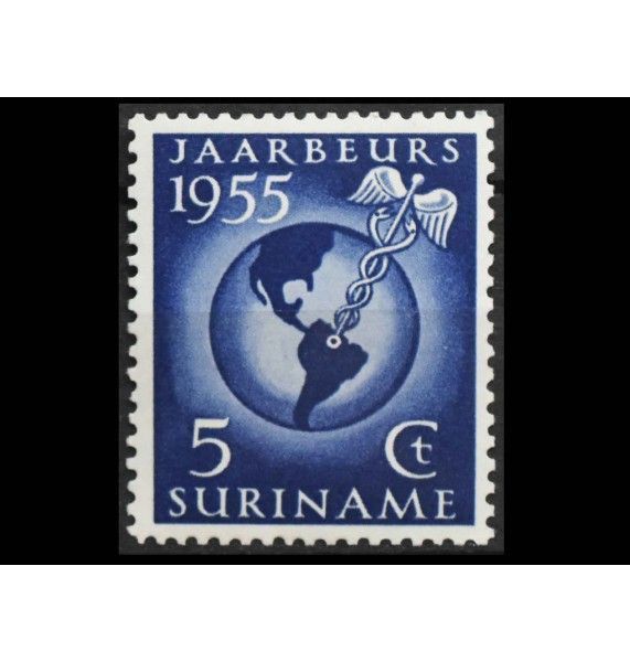 Суринам 1955 г. "Торговая ярмарка в Парамарибо" Суринам 1955 г. "Торговая ярмарка в Парамарибо"