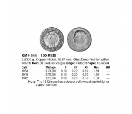 Бразилия 100 рейс 1940 г. Бразилия 100 рейс 1940 г.