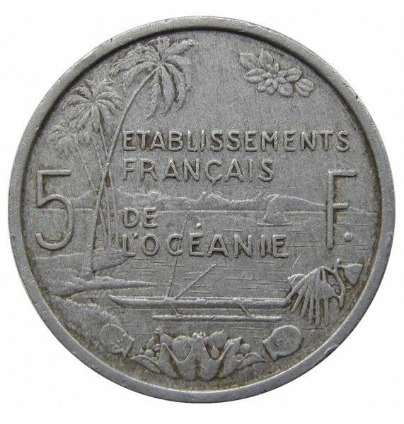 Французская Океания 5 франков 1952 г.