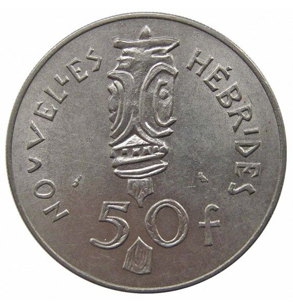 Новые Гебриды 50 франков 1972 г.