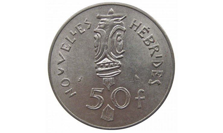 Новые Гебриды 50 франков 1972 г.