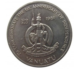 Вануату 50 вату 1981 г. (Годовщина независимости) Вануату 50 вату 1981 г. (Годовщина независимости)