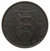 Джерси 1/24 шиллинга 1877 г.