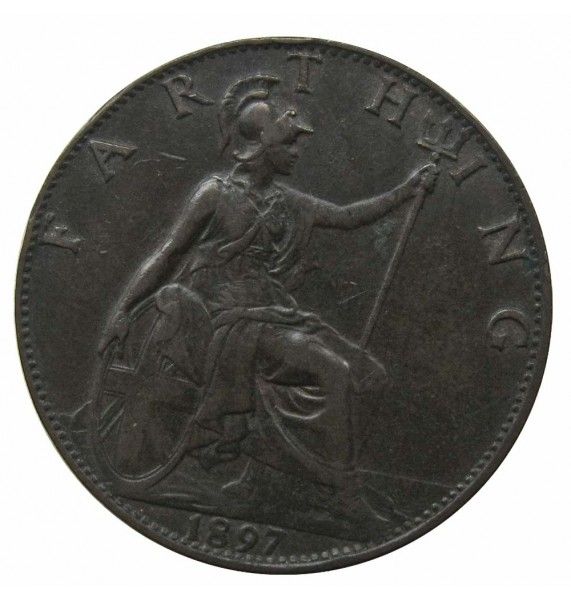 Великобритания 1 фартинг 1897 г.