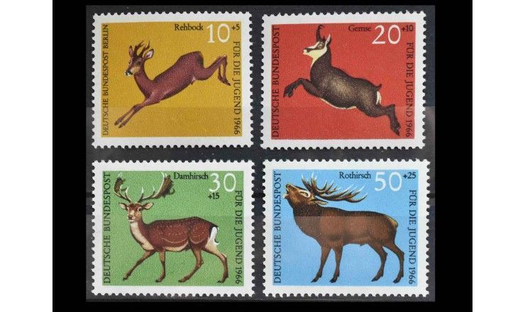 Западный Берлин 1966 г. "Охота: олени"