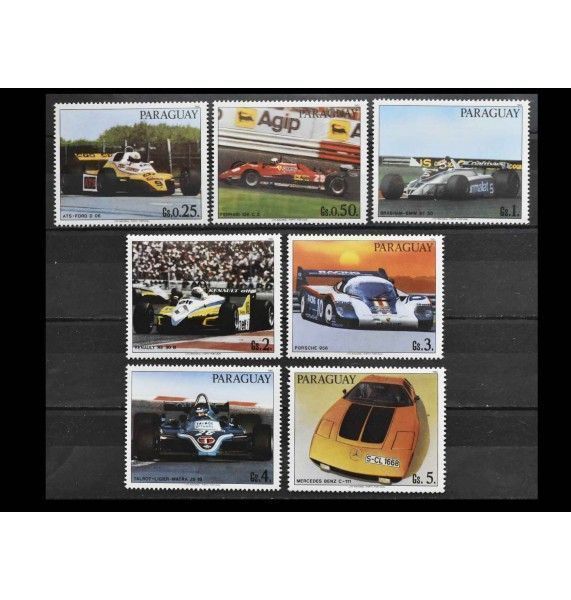 Парагвай 1983 г. "Гоночные автомобили" Парагвай 1983 г. "Гоночные автомобили"