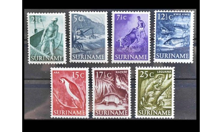 Суринам 1953/1955 г. "Местные мотивы"