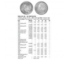 Перу 20 сентаво 1957 г.
