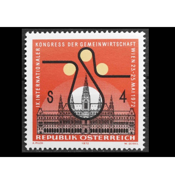 Австрия 1972 г. "9-й Международный конгресс общественных служб"