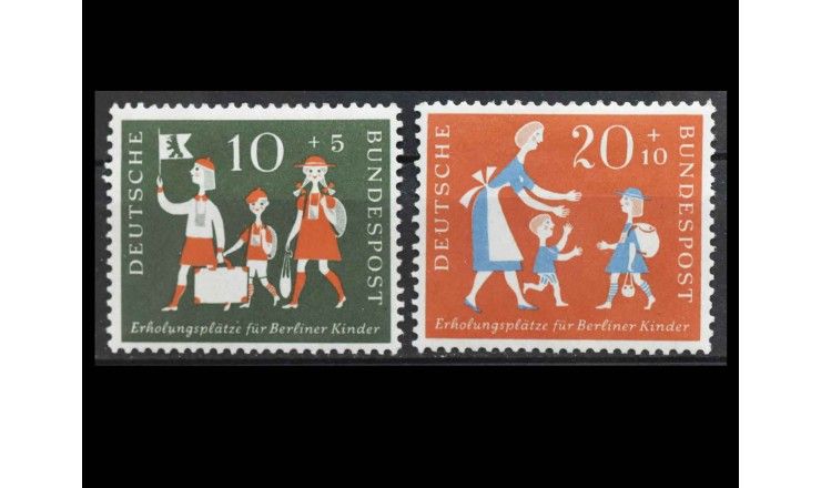 ФРГ 1957 г. "Места отдыха для детей из Берлина"