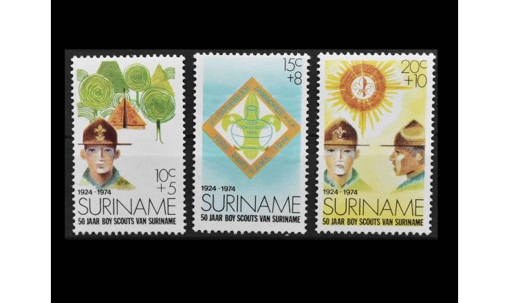 Суринам 1974 г. "50-летие суринамских бойскаутов"