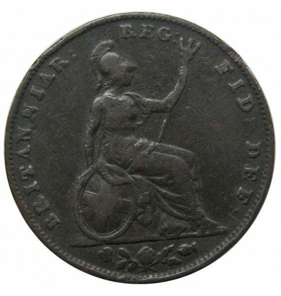 Великобритания 1 фартинг 1853 г.