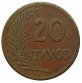 Перу 20 сентаво 1947 г.