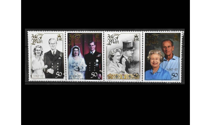 Остров Мэн 1997 г. "Золотая свадьба королевы Елизаветы и принца Филиппа" Остров Мэн 1997 г. "Золотая свадьба королевы Елизаветы и принца Филиппа"