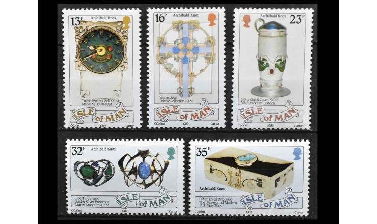 Остров Мэн 1989 г. "125-летие со дня рождения Арчибальда Нокса"