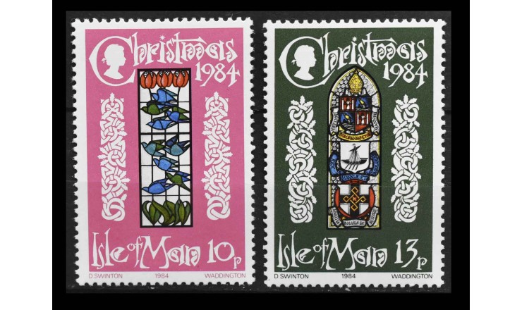Остров Мэн 1984 г. "Рождество: Витражи"