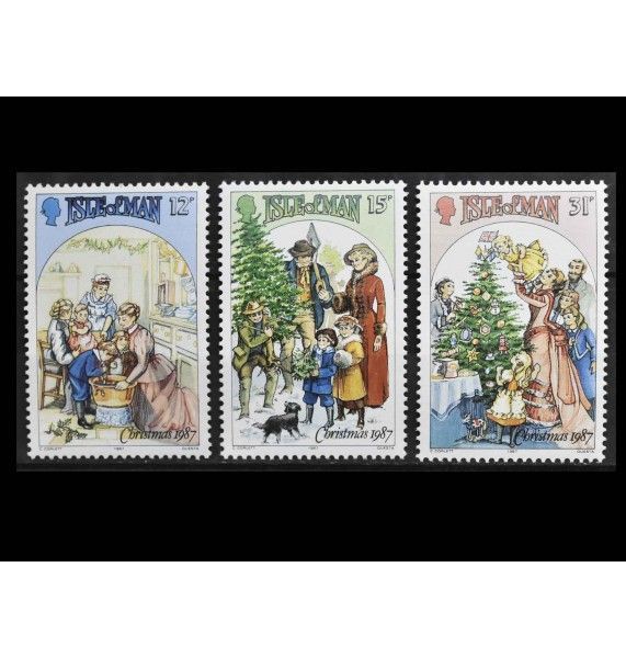 Остров Мэн 1987 г. "Рождество: Викторианские семейные сцены" Остров Мэн 1987 г. "Рождество: Викторианские семейные сцены"