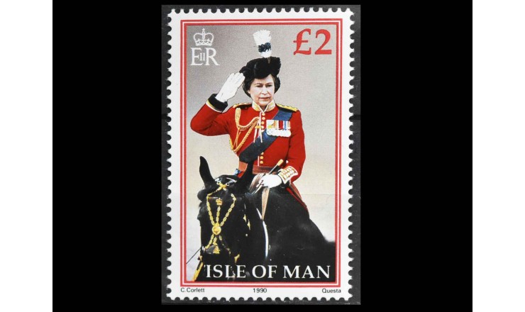 Остров Мэн 1990 г. "Королева Елизавета II"