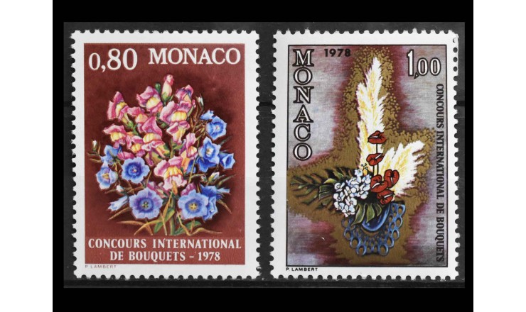 Монако 1977 г. "Международный конкурс цветочных букетов, Монте-Карло"