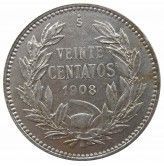 Чили 20 сентаво 1908 г.