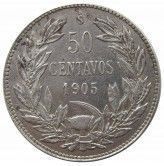 Чили 50 сентаво 1905 г.