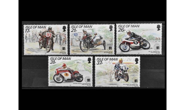 Остров Мэн 1991 г. "80 лет горной трассе Турист Трофи: Победители предыдущих гонок" Остров Мэн 1991 г. "80 лет горной трассе Турист Трофи: Победители предыдущих гонок"